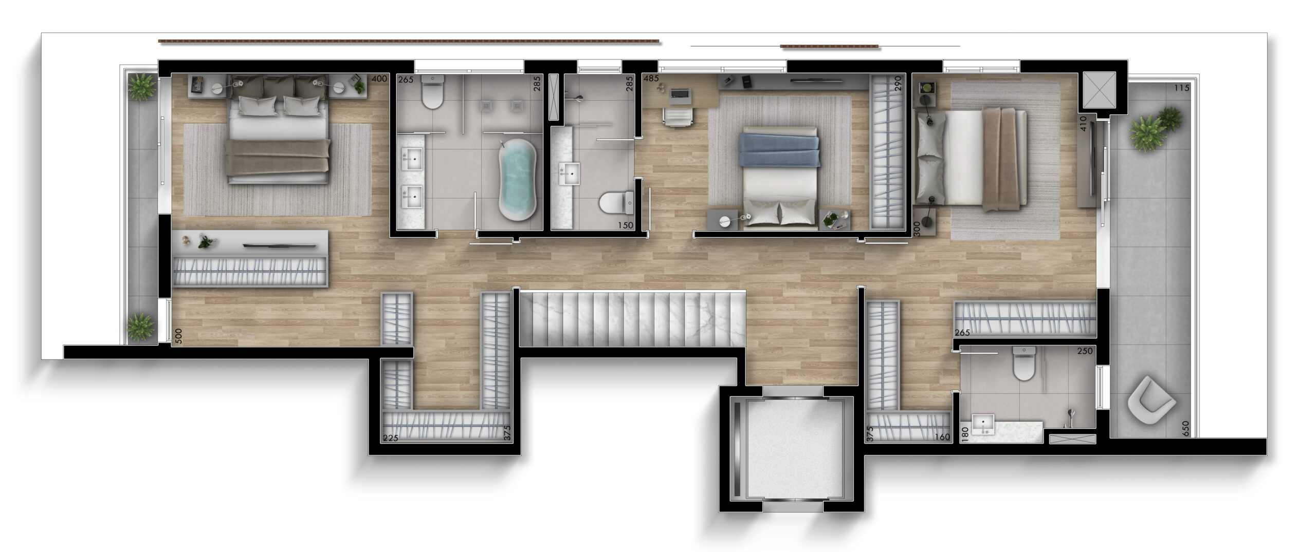 Duplex Sonne — Pavimento Superior — NIO
